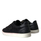 Black Suede Leather Men Low Top Sneakers Men Shoes