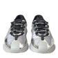 Silver Black Nylon NS1 Low Top Sneakers Men Shoes