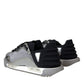 Silver Black Nylon NS1 Low Top Sneakers Men Shoes