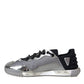 Silver Black Nylon NS1 Low Top Sneakers Men Shoes