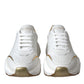 White Gold DAYMASTER Leather Sneakers Shoes