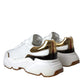 White Gold DAYMASTER Leather Sneakers Shoes