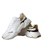 White Gold DAYMASTER Leather Sneakers Men Shoes