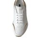 White Gold DAYMASTER Leather Sneakers Men Shoes