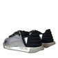 Silver Black Nylon NS1 Low Top Sneakers Men Shoes