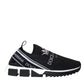 Black White Sorrento Slip On Sneakers Shoes
