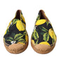 Multicolor Lemon Slip On Espadrilles Shoes