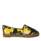 Multicolor Lemon Slip On Espadrilles Shoes