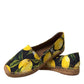 Multicolor Lemon Slip On Espadrilles Shoes