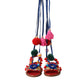 Multicolor Pom Pom Fur Wrap Sandals Shoes