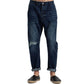 Blue Cotton Men's Jeans