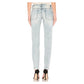 Light Blue Cotton Women's Jean