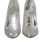 Clear Floral Crystal Heels CINDERELLA Shoes