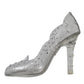 Clear Floral Crystal Heels CINDERELLA Shoes
