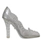 Clear Floral Crystal Heels CINDERELLA Shoes