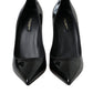 Black Patent Leather Bellucci Pumps Heels Shoes