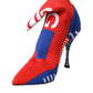 Red Blue Stretch Sock Style Ankle Boots Logo Shoes