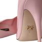 Light Pink Patent Leather Pumps Heels Shoes