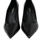 Black Patent Leather Heels Pumps Shoes