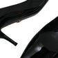 Black Patent Leather Heels Pumps Shoes