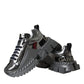 Silver Leather Super Queen Sneakers Shoes