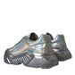 Silver Iridescent DAYMASTER Leather Sneakers Shoes