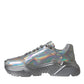 Silver Iridescent DAYMASTER Leather Sneakers Shoes