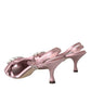 Pink Keira Crystal Heels Sandals Shoes