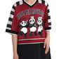 Multicolor Royals Panda Oversized T-shirt