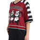 Multicolor Royals Panda Oversized T-shirt