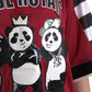 Multicolor Royals Panda Oversized T-shirt