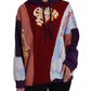 Multicolor Cotton Hoodie Pullover Sweater