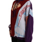 Multicolor Cotton Hoodie Pullover Sweater