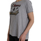 Gray Cotton L'Amore E'Bellezza Top T-shirt