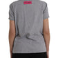 Gray Cotton L'Amore E'Bellezza Top T-shirt