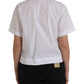 White Collared Short Sleeve Polo Shirt Top