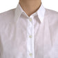 White Collared Short Sleeve Polo Shirt Top