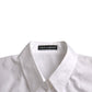 White Collared Short Sleeve Polo Shirt Top