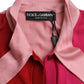 Pink Short Sleeves Pullover Ascot Collar Top