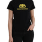 Black Cotton Logo Crew Neck Short Sleeves T-shirt