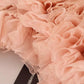 Pink Ruffles Long Sleeves Pullover Sweater