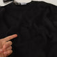 Black Logo Crewneck Long Sleeve Pullover Sweater