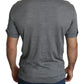 Gray Collared Silk Polo Top Shirt T-shirt