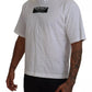 White Cotton DG Appliqué Men Casual T-shirt