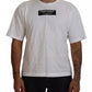 White Cotton DG Appliqué Men Casual T-shirt