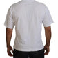 White Cotton DG Appliqué Men Casual T-shirt