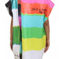 Multicolor TV Glitch Print Blouse Casual Top