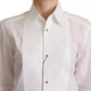 White Cotton Dress Collared Long Sleeves Shirt Top