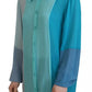 Blue Collar Long Sleeve Blouse Silk Top