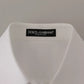 White Cotton Collared Formal Dress Shirt Top